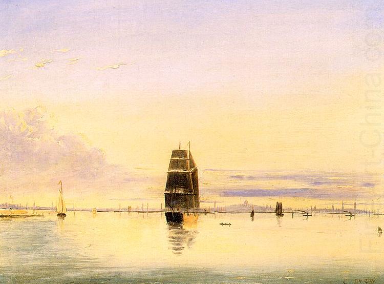 Clement Drew Boston Harbor at Sunset china oil painting image